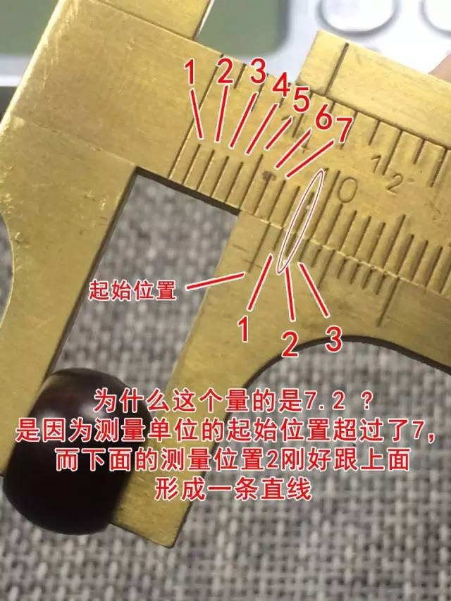 普通卡尺上下刻度说明