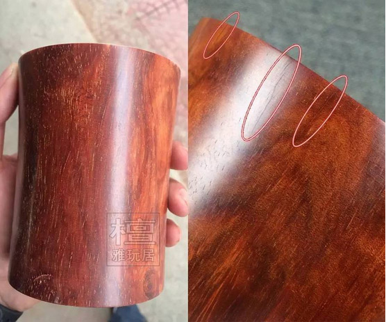 小叶紫檀笔筒