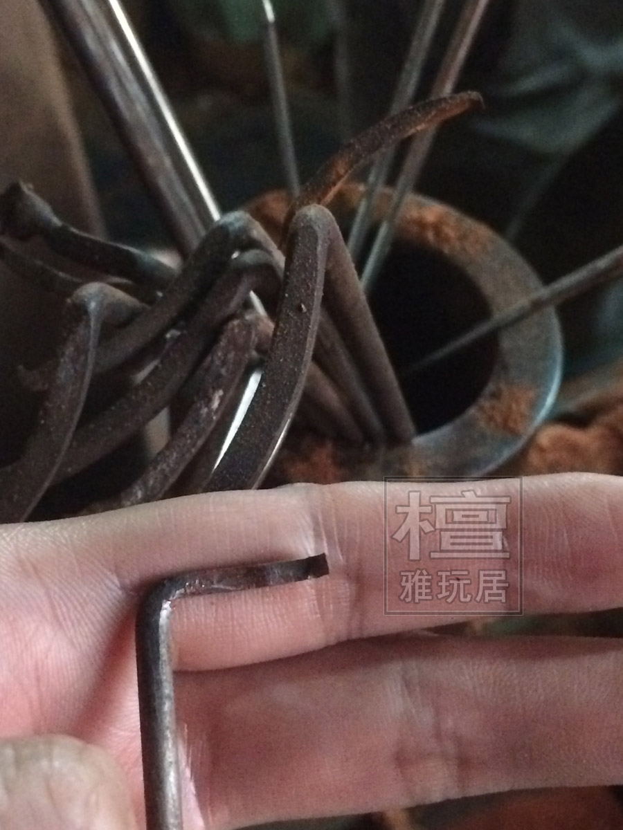 把紫檀上掏洞的工具