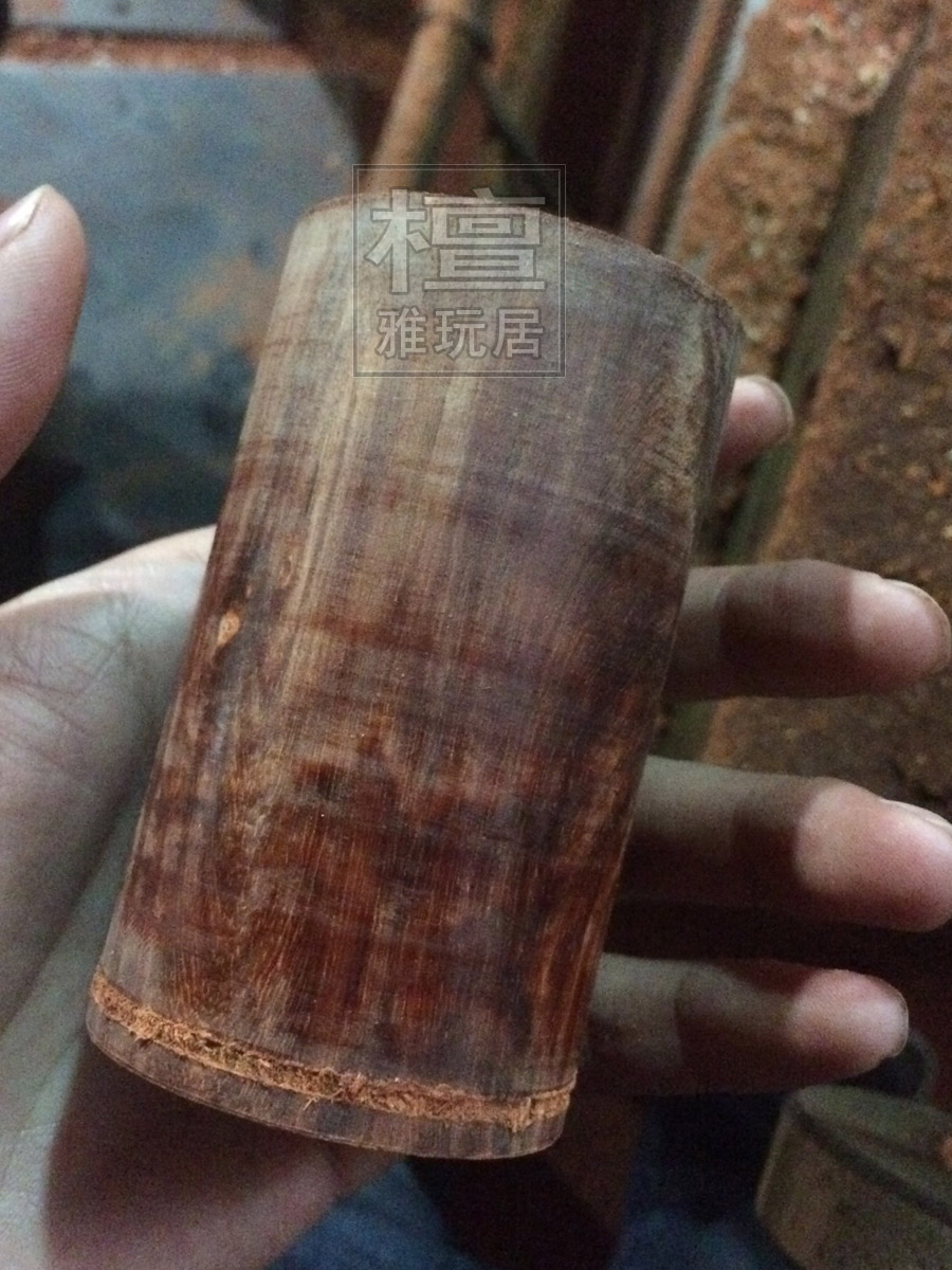 掏出的紫檀小料